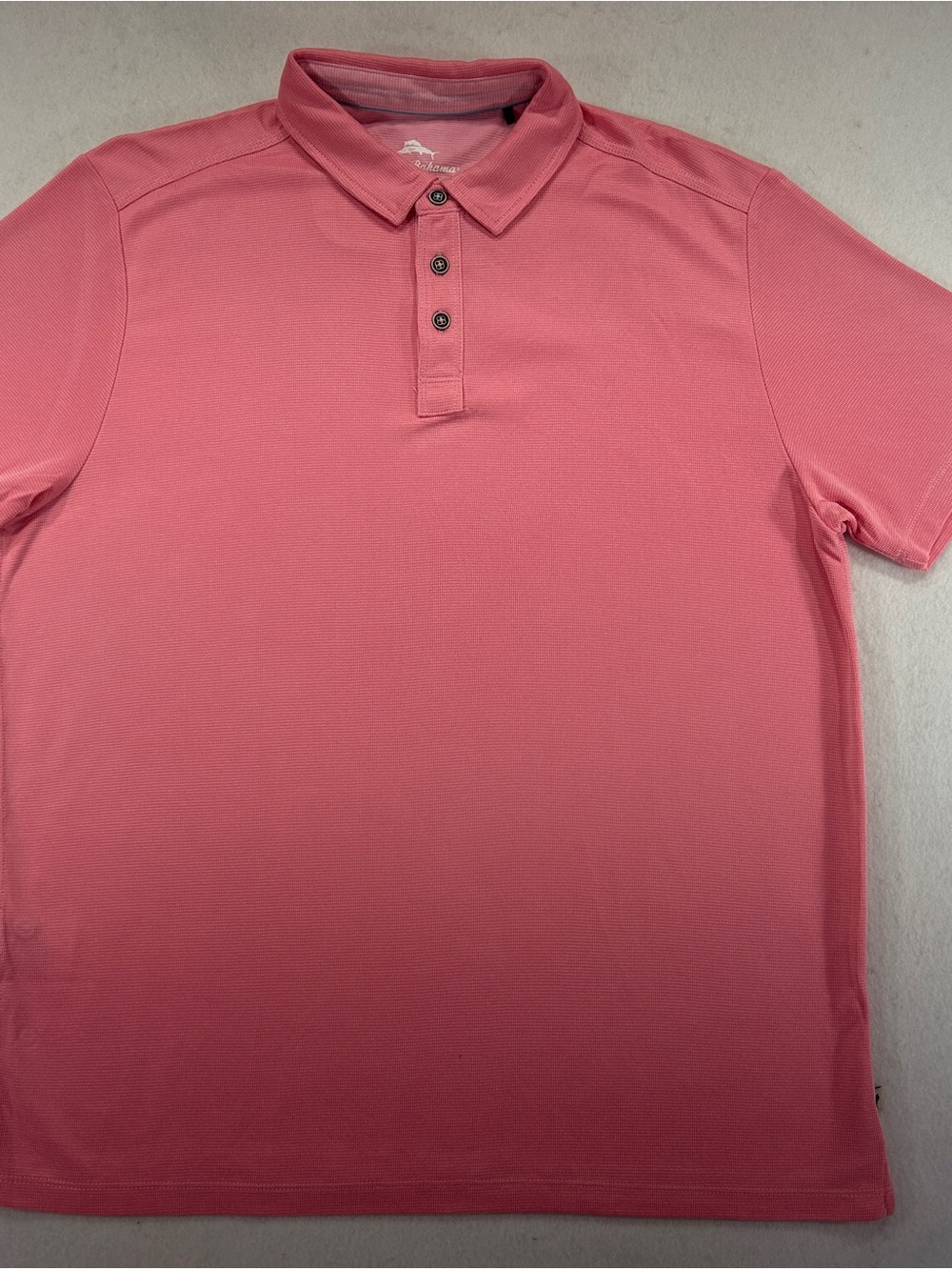 Tommy Bahama Mens Large Pink Soft Tencel Modal Polo Golf Resort Shirt